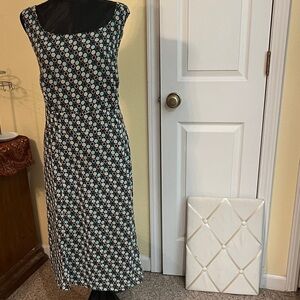 Studio Brown and teal Geometric Midi Dress